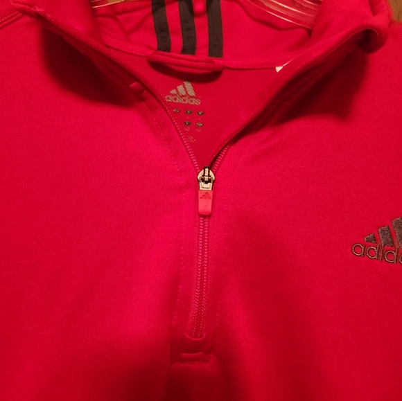 Adidas 2012 Red Quarter-Zip Pullover - Picture 4 of 6